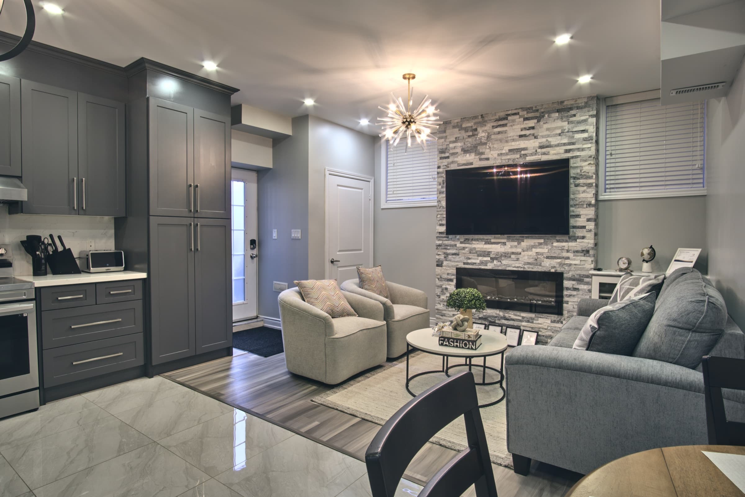 Professional interior photography of a modern living space